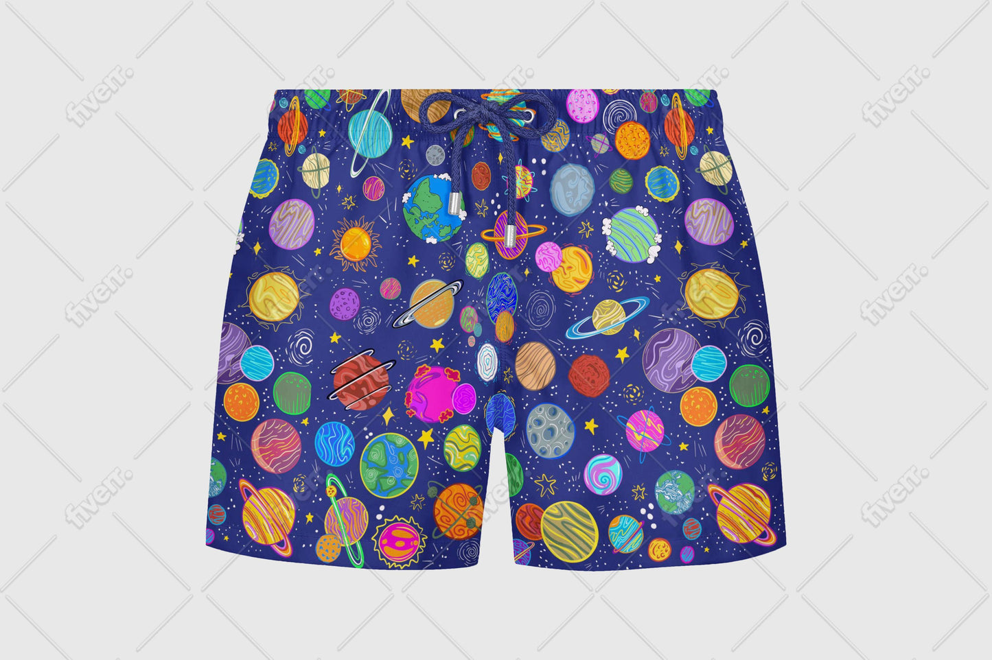 Seashell Swimming Short Space