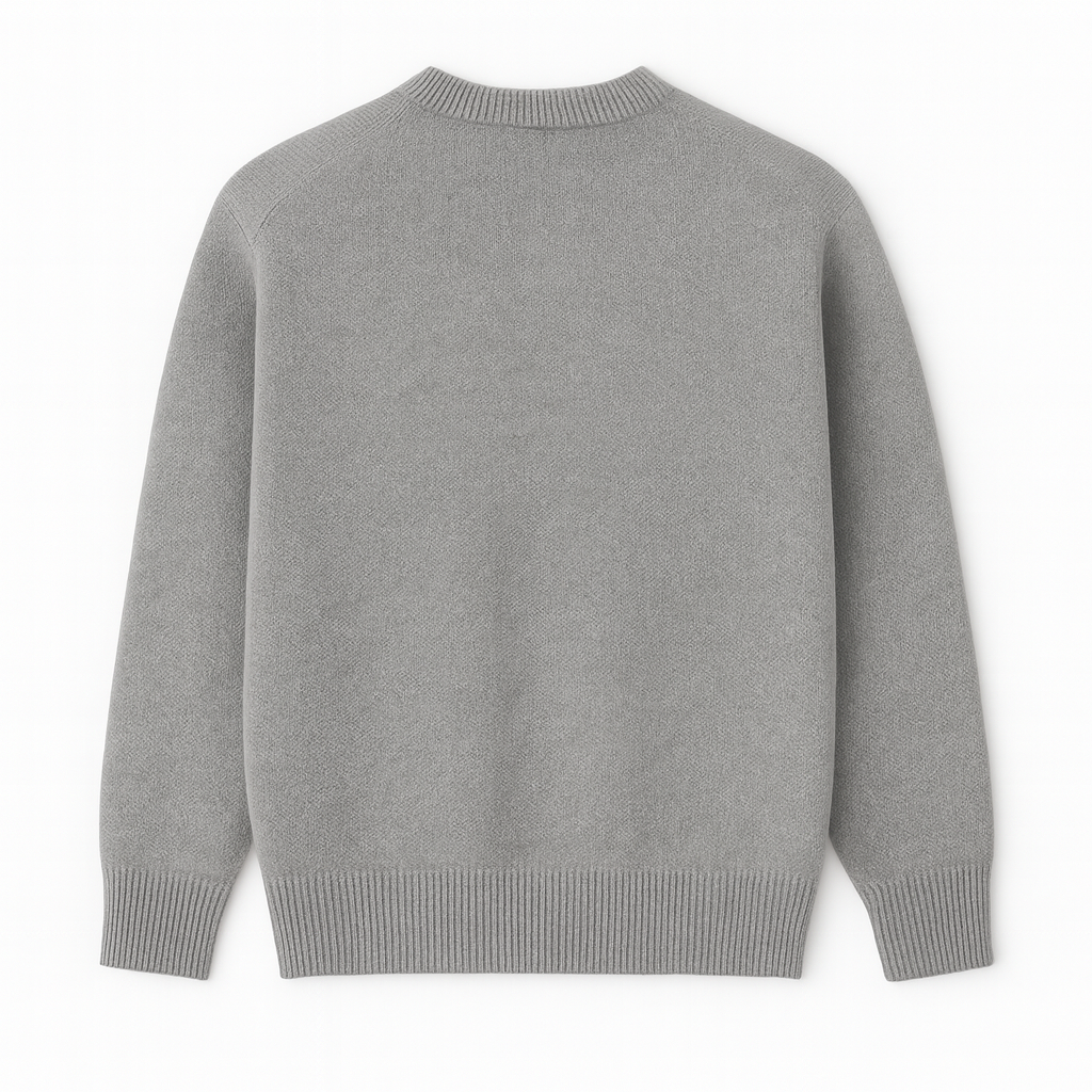 Seashell Grey Round Neck