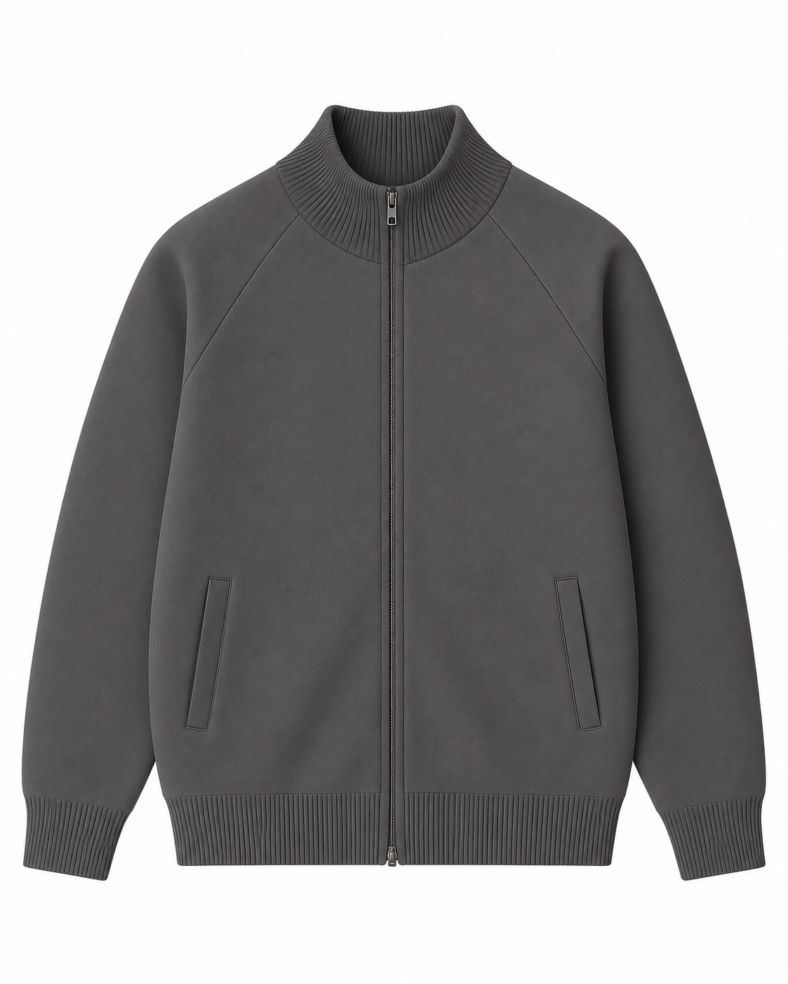 SEASHELL GREY ZIPPER JACKET