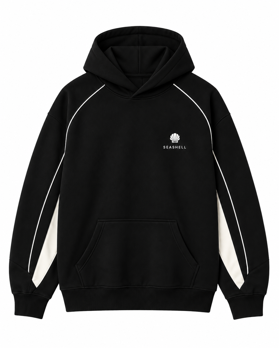 SEASHELL HOODIE - BLACK
