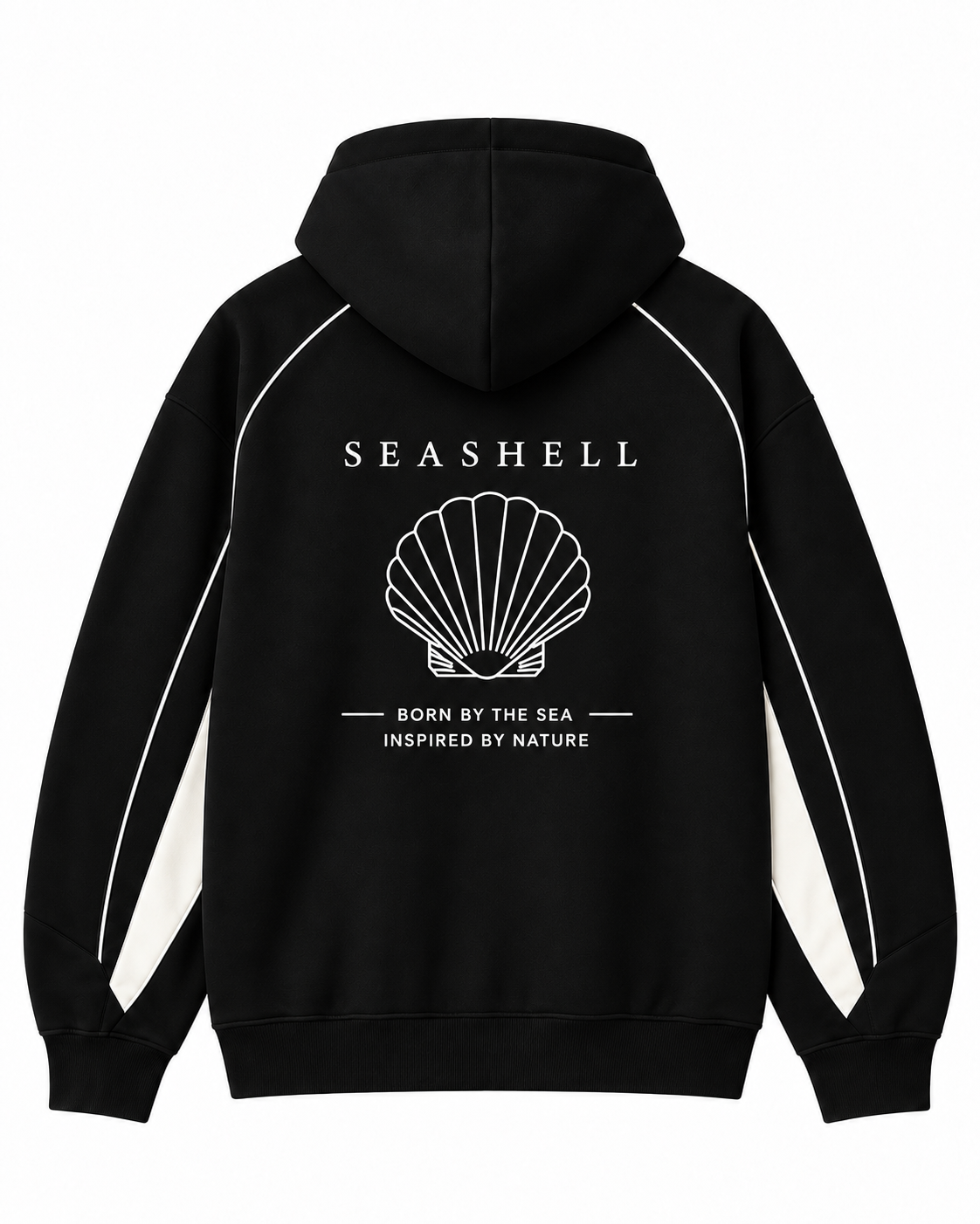 SEASHELL HOODIE - BLACK