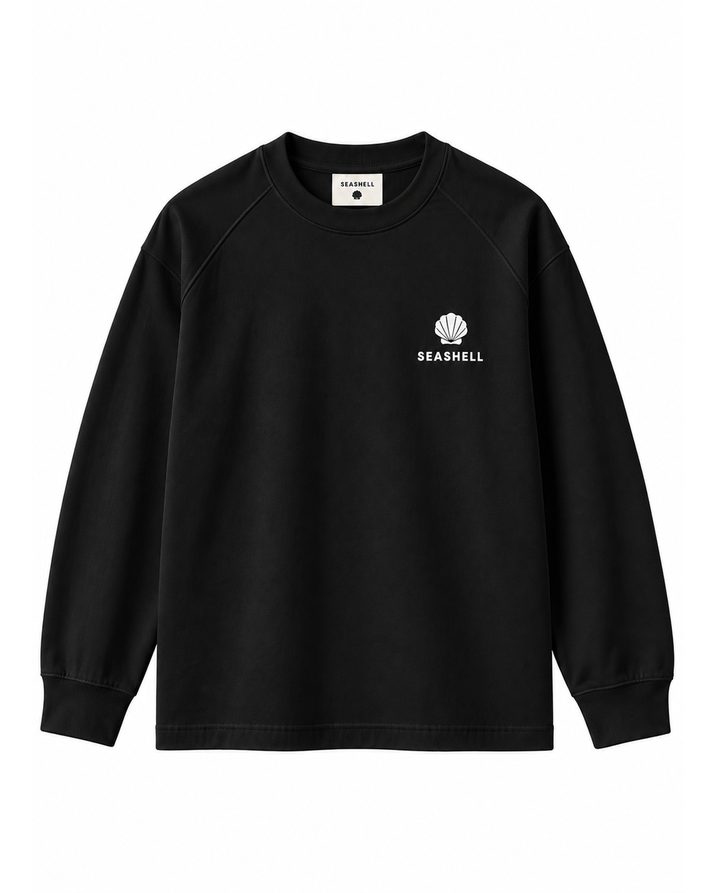 SEASHELL ESSENTIAL LONG SLEEVE - BLACK
