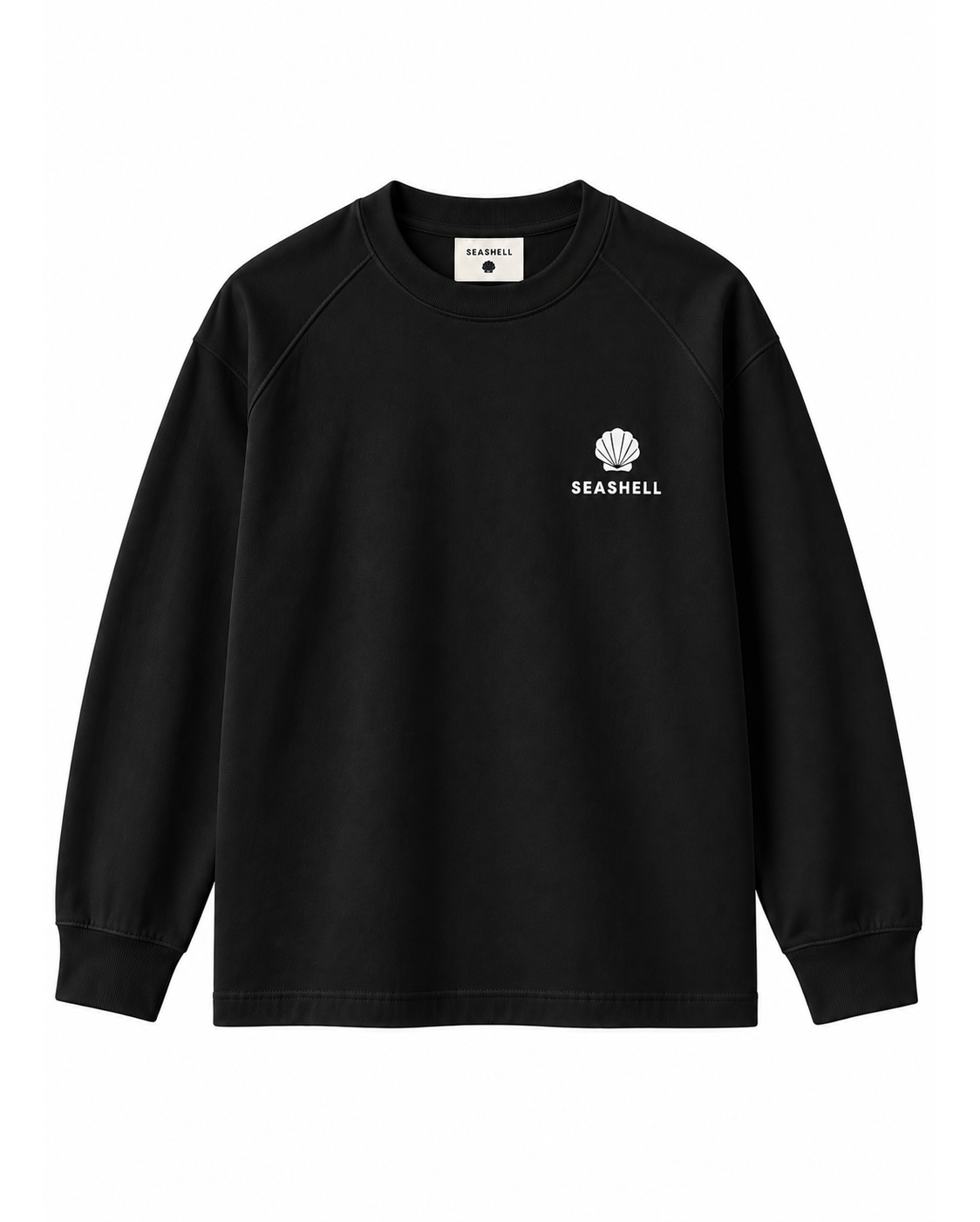 SEASHELL ESSENTIAL LONG SLEEVE - BLACK