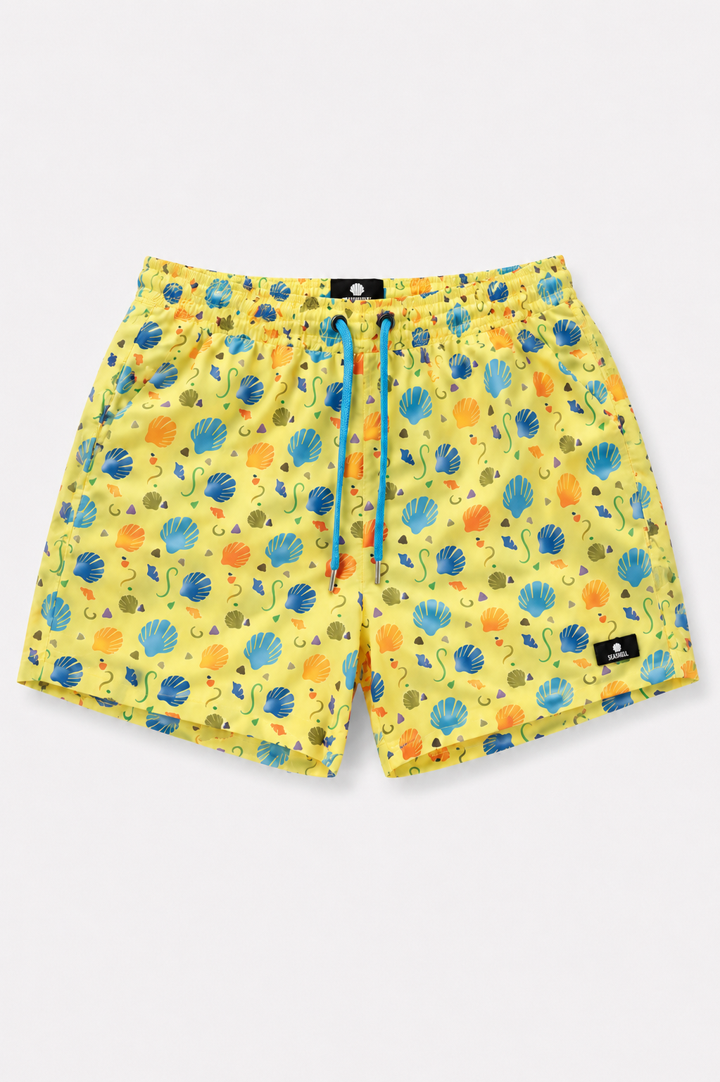 Seashell Shells Shorts - Yellow