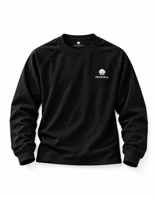 SEASHELL ESSENTIAL LONG SLEEVE - BLACK