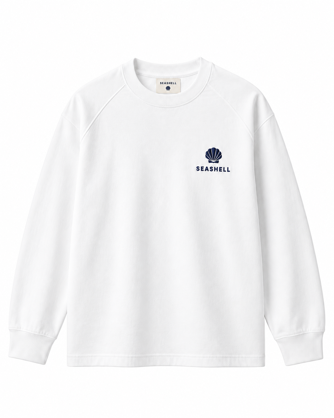 SEASHELL ESSENTIAL LONG SLEEVE - WHITE
