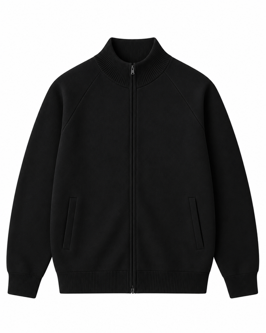 SEASHELL BLACK ZIPPER JACKET