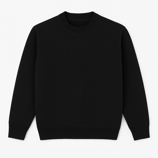 Seashell Black Round Neck