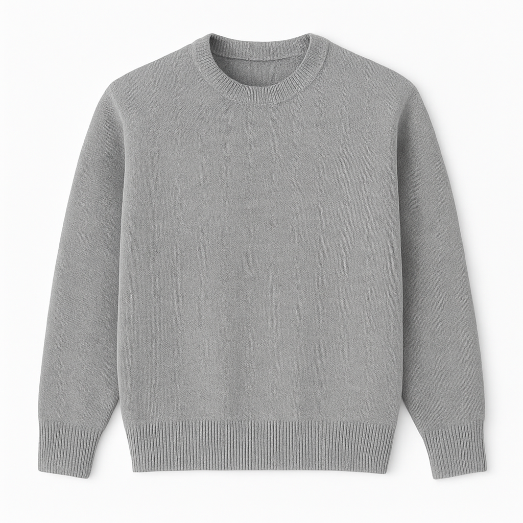 Seashell Grey Round Neck