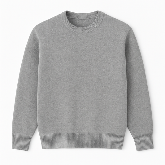 Seashell Grey Round Neck