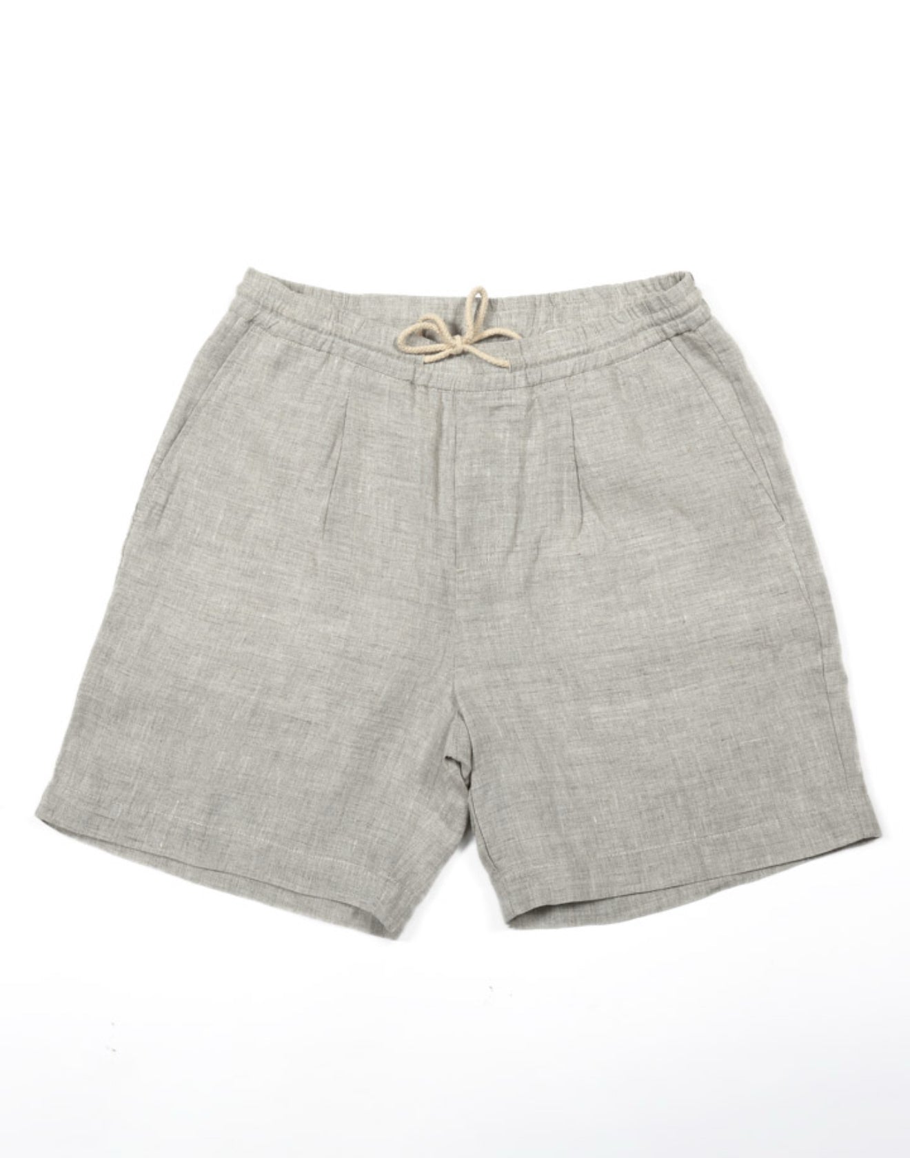 Seashell khaki Linen Shorts