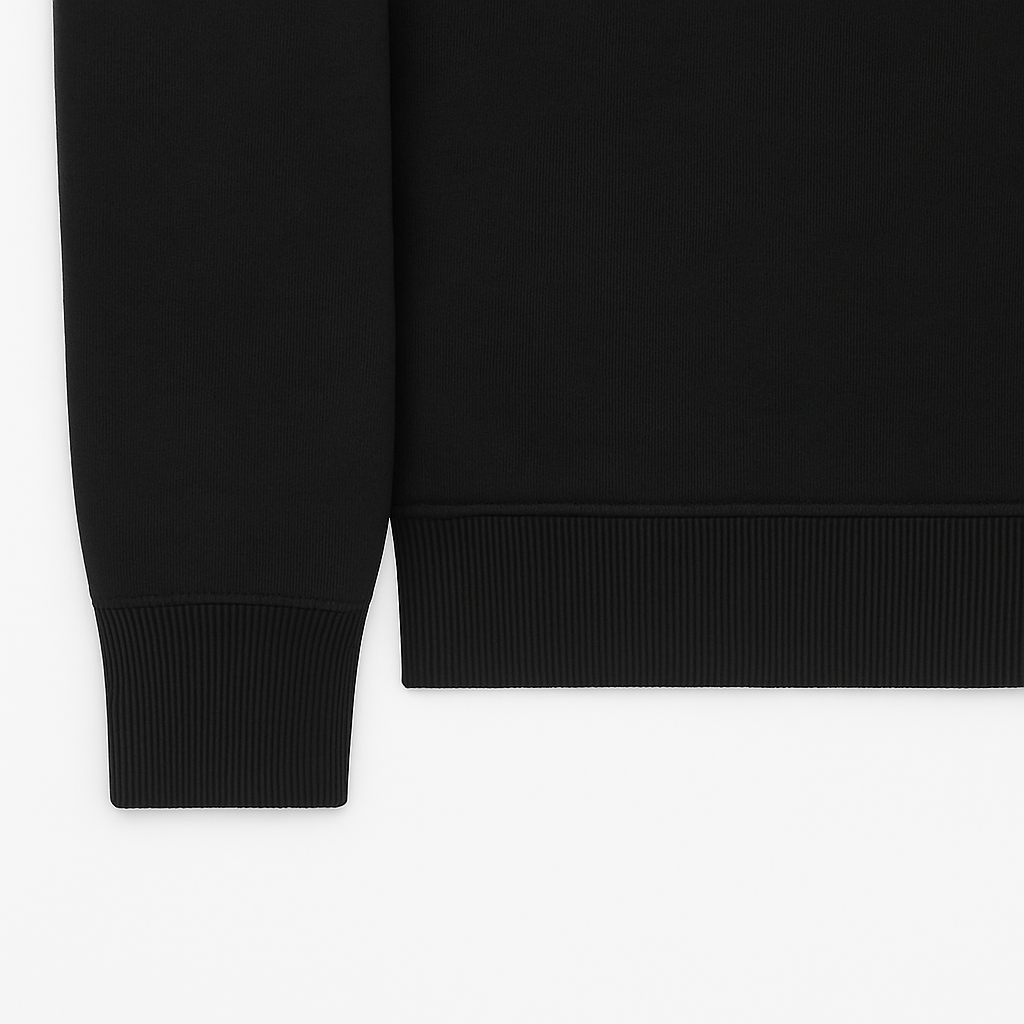 Seashell Black Round Neck