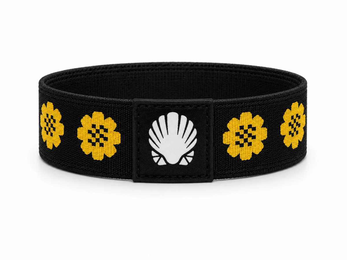 Seashell Tan Line Wristband- Black