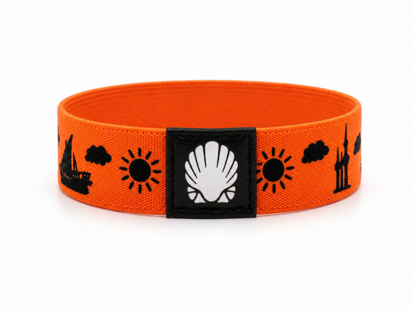 Seashell Tan Line Wristband- Orange