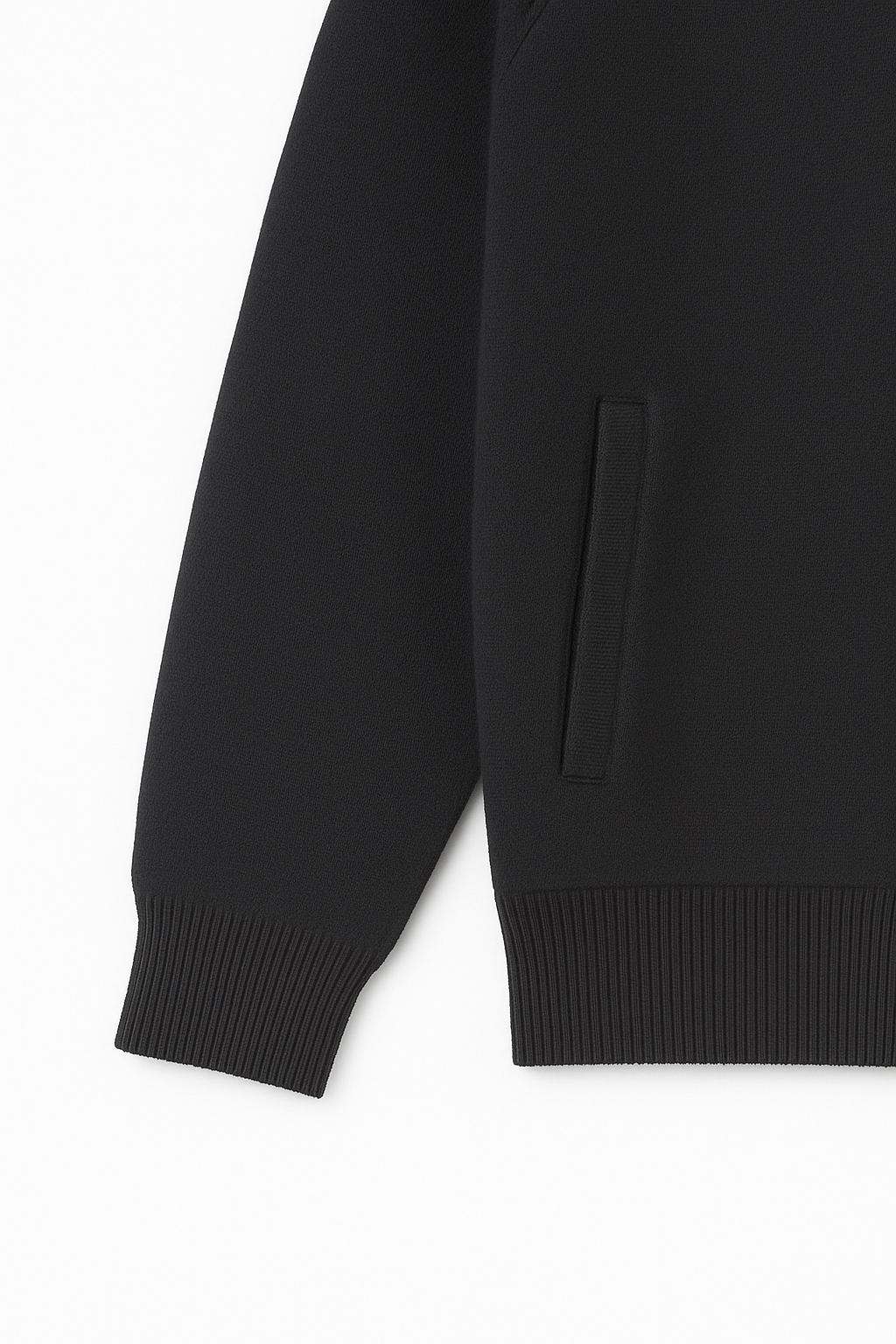 Seashell Black Zipper Jacket