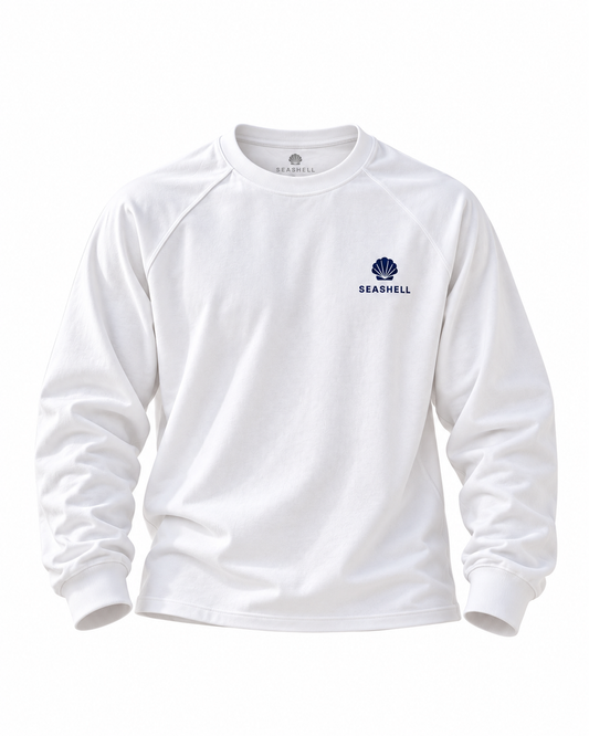SEASHELL ESSENTIAL LONG SLEEVE - WHITE