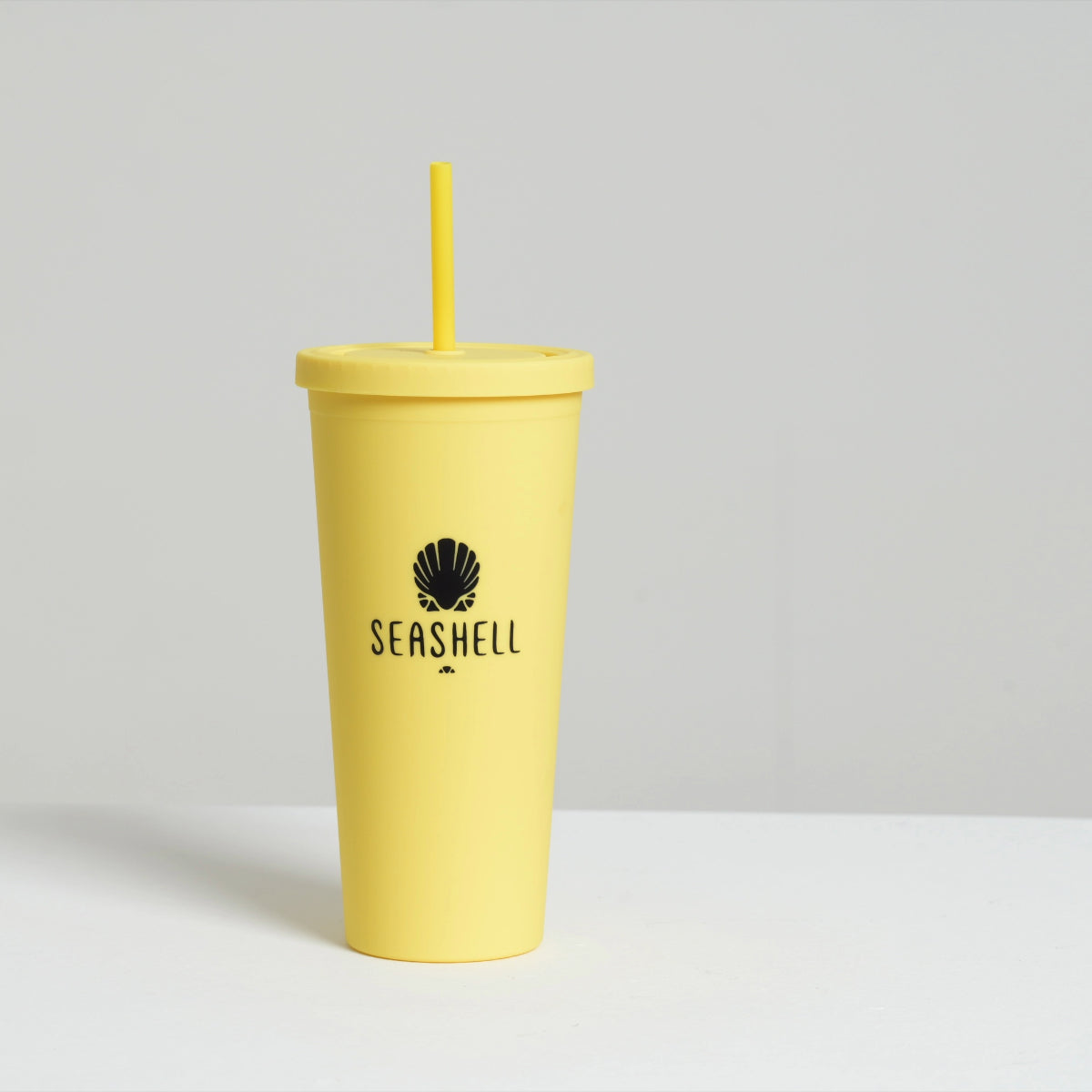 Seashell Yellow Plastic Mug