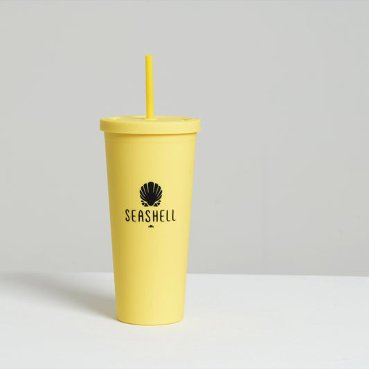 Seashell Yellow Plastic Mug