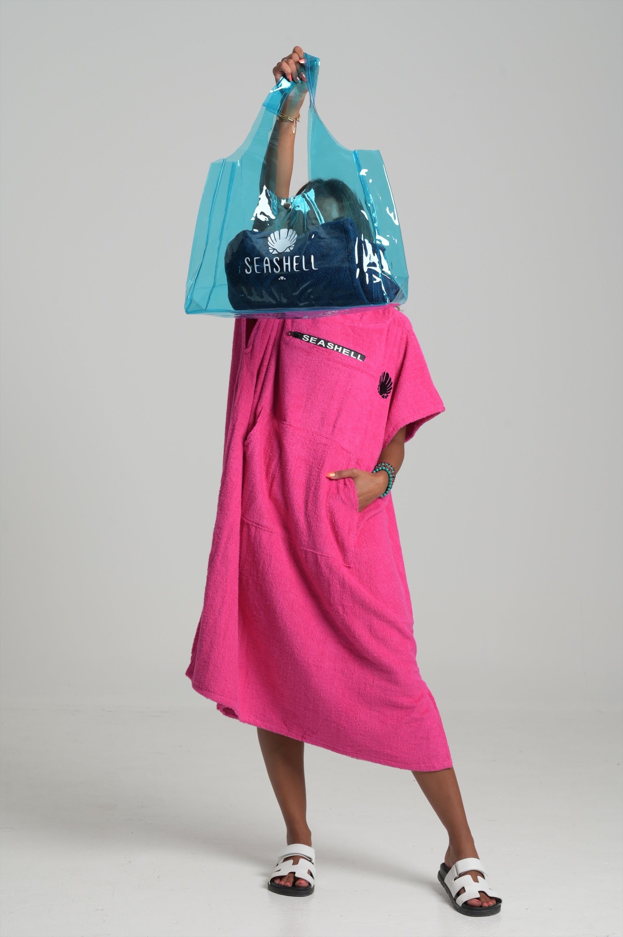 Seashell Beach Bag - Blue