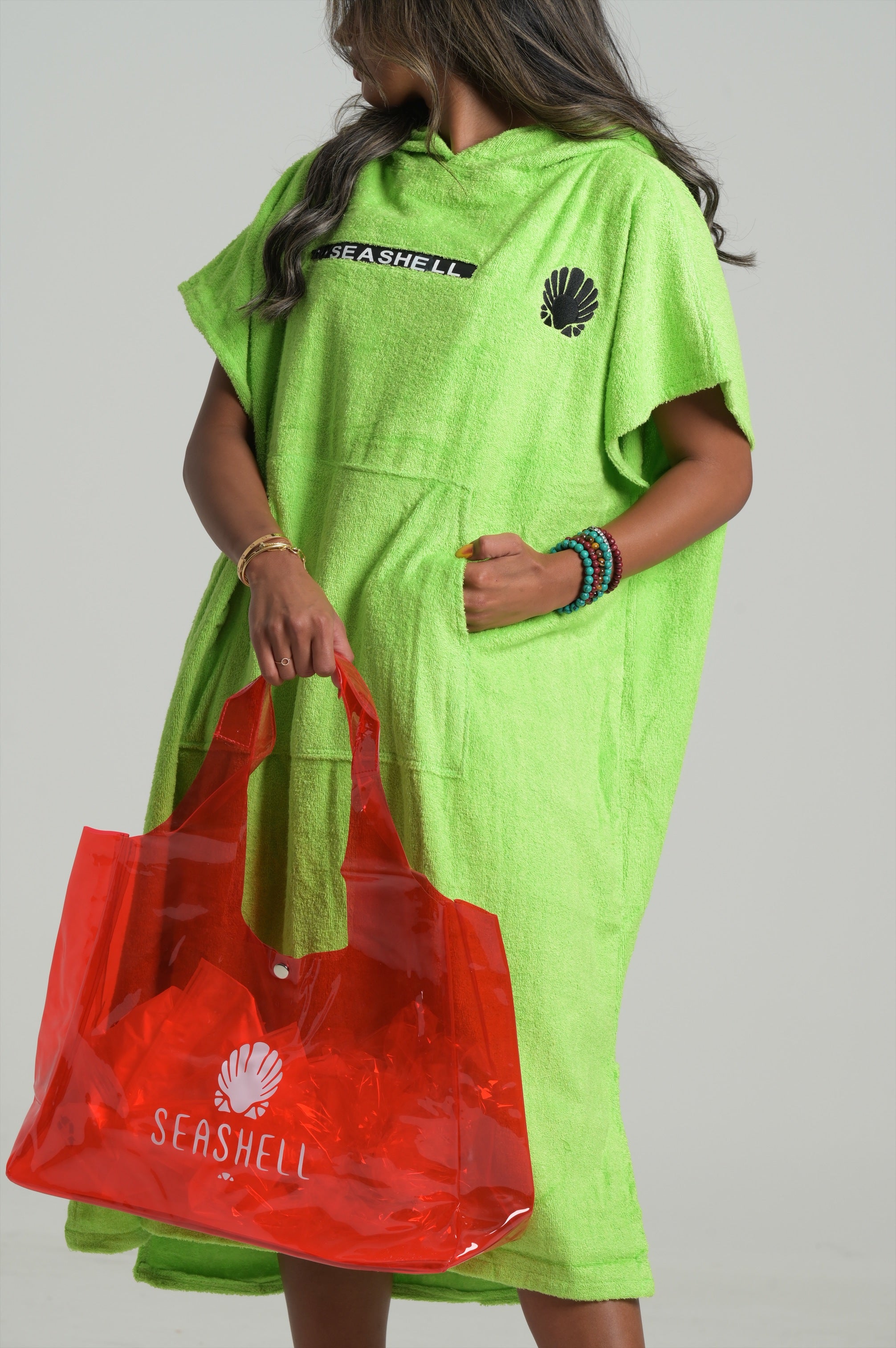 Seashell Beach Bag - Red