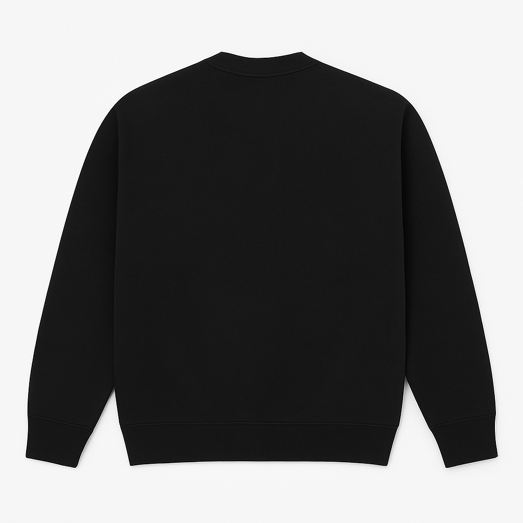 Seashell Black Round Neck