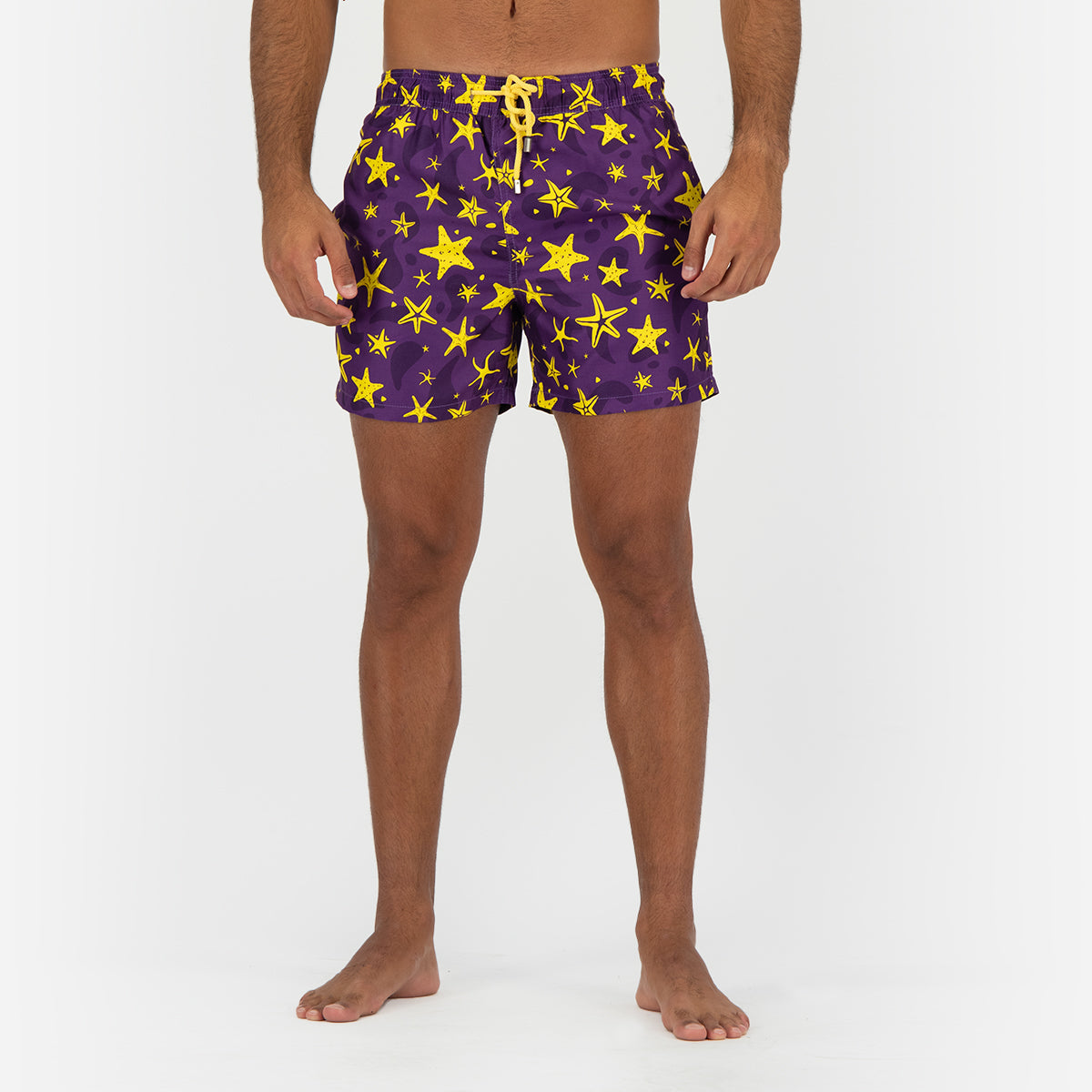 Seashell Stars Swimming Short - Purple