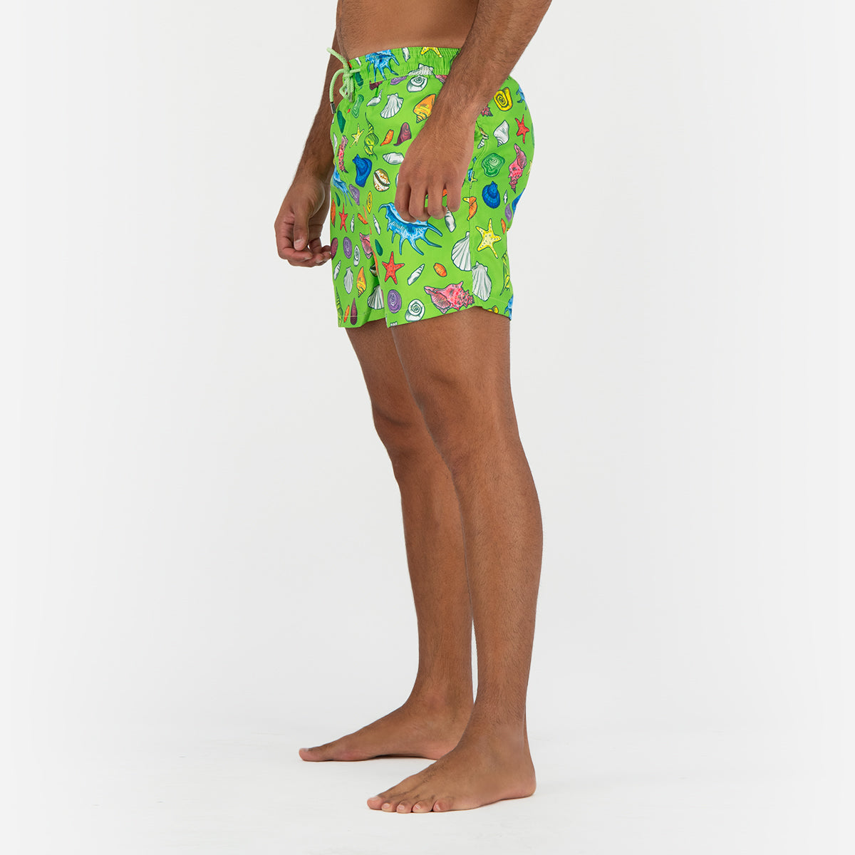 Seashell Shells Swimming Short - Green