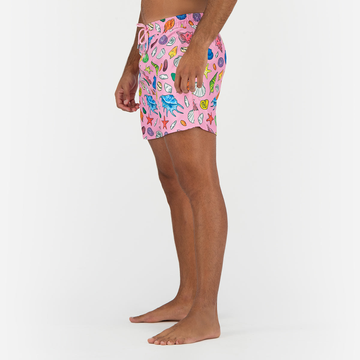 Seashell Shells Swimming Short - Pink