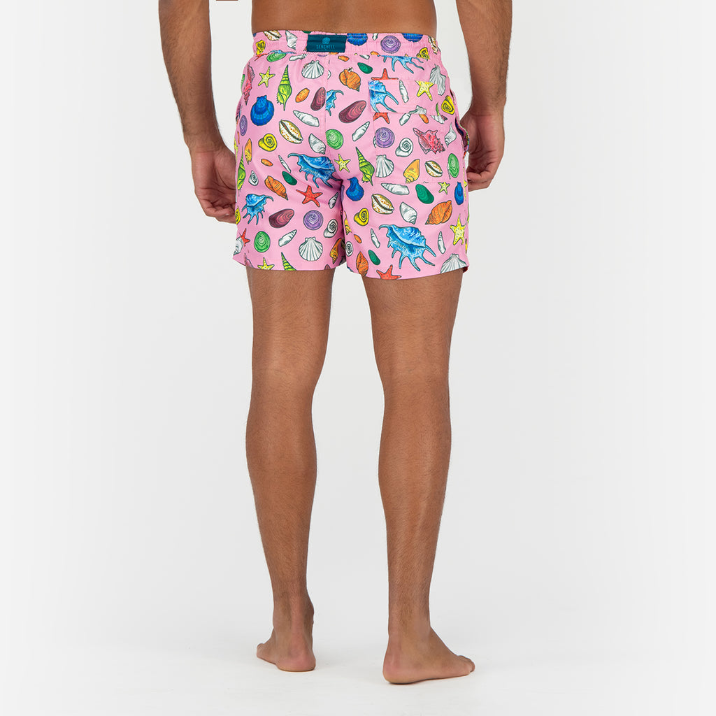 Seashell Shells Swimming Short - Pink