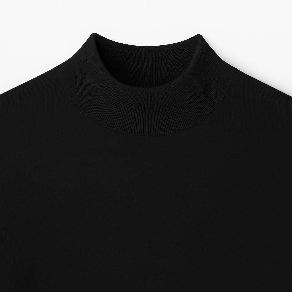 Seashell Black Highneck