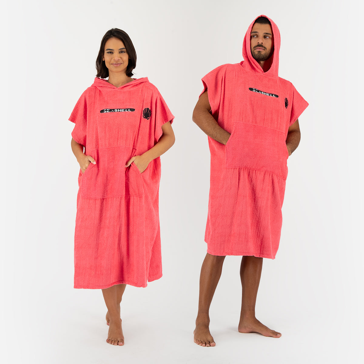 Hooded Beach Towel - Light Pink