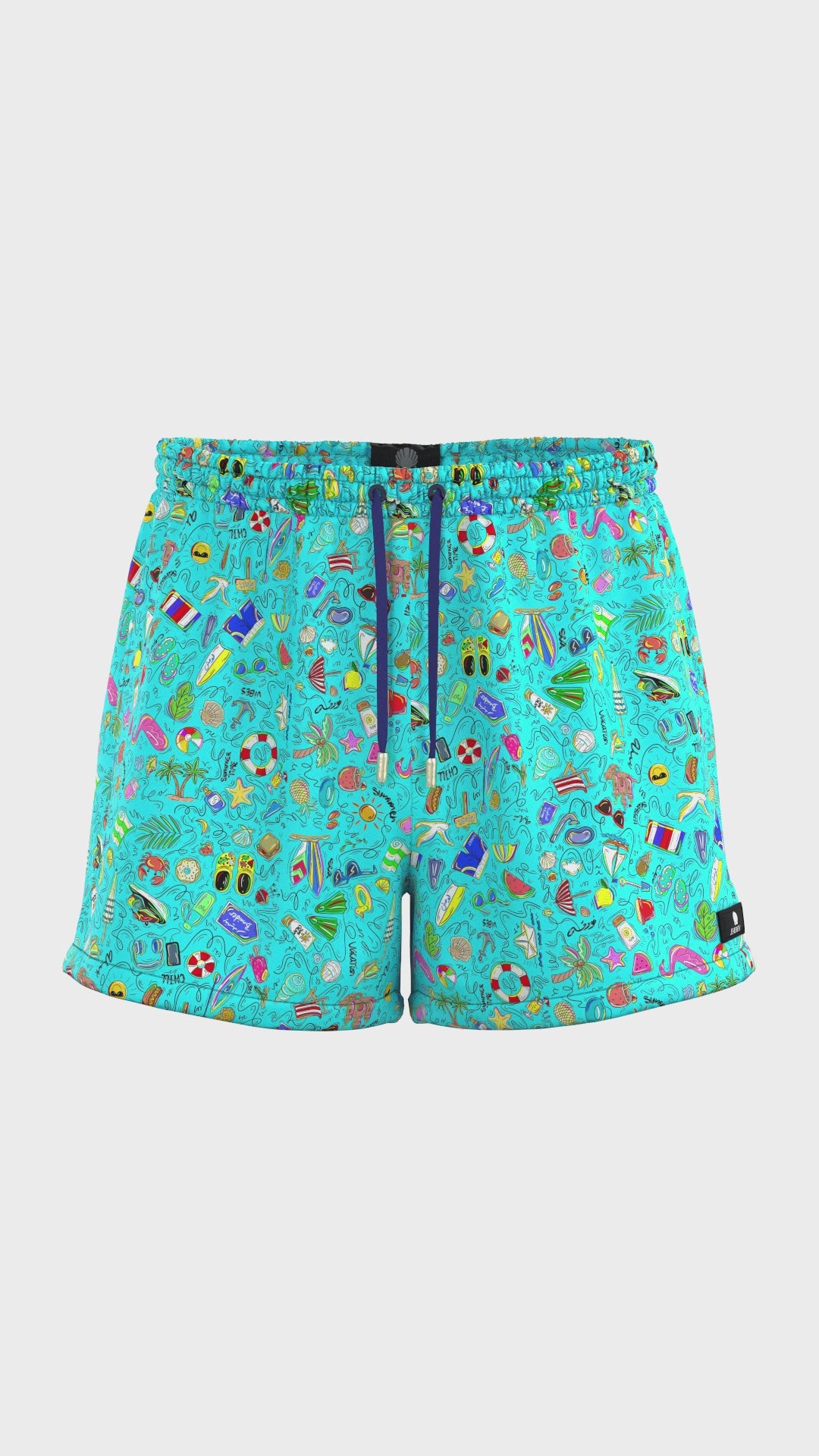 Seashell Swimming Short Light Blue