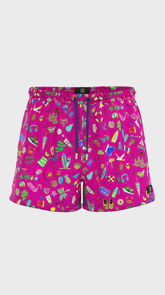 (Seashell Swimming Short Pink